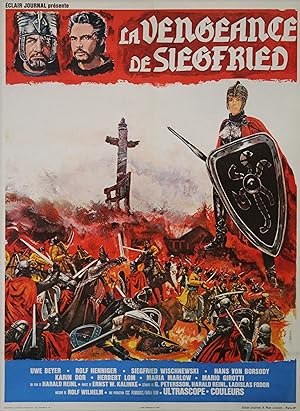 "LA VENGEANCE DE SIEGFRIED (DIE NIEBELUNGEN)" Réalisé par Harald REINL en 1966 avec Uwe BEYER, Ro...