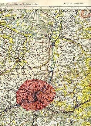 Bild des Verkufers fr Aachen. Topographische bersichtskarte des Deutschen Reiches, Nr. 122, Mastab 1 : 200 000 zum Verkauf von Antiquariat Kastanienhof