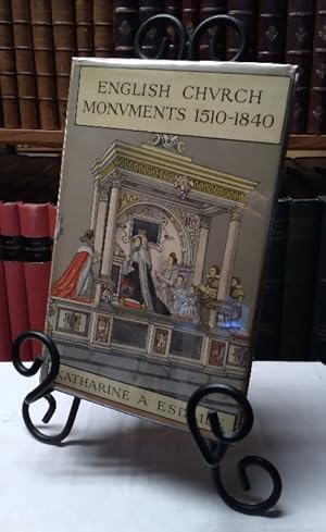 Bild des Verkufers fr English Church Monuments: 1510-1840 zum Verkauf von Structure, Verses, Agency  Books