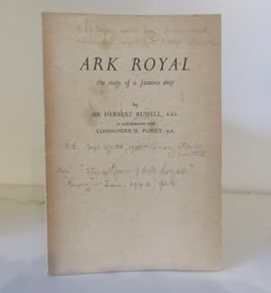 Immagine del venditore per Ark Royal: The Story of a Famous Ship venduto da BRIMSTONES