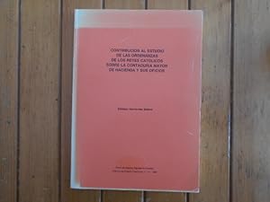 Imagen del vendedor de Contribucin al estudio de las ordenanzas de Los Reyes Catlicos sobre la contadura mayor de hacienda y sus oficios. a la venta por Librera Camino Bulnes