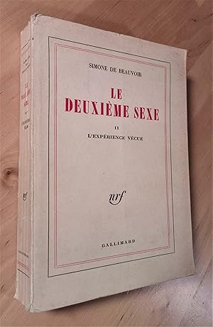 Image du vendeur pour Le deuxime sexe, II. L'experince vcue mis en vente par Llibres Bombeta