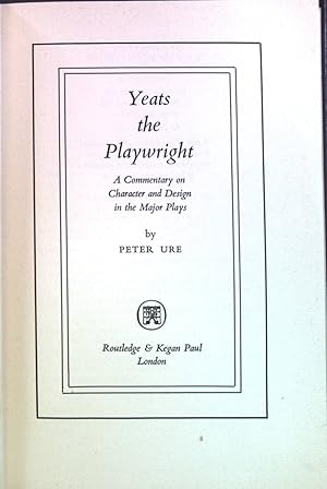 Image du vendeur pour Yeats the Playwright. mis en vente par books4less (Versandantiquariat Petra Gros GmbH & Co. KG)