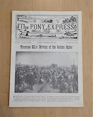 The Pony Express, Stories of Pioneers and Old Trails May 1969 -- Thomas Hill's Driving of the Gol...