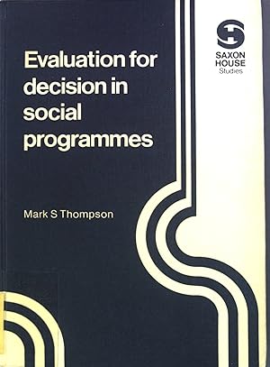 Seller image for Evaluation for Decision in Social Programmes for sale by books4less (Versandantiquariat Petra Gros GmbH & Co. KG)