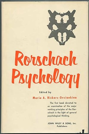 Imagen del vendedor de Rorschach Psychology a la venta por Between the Covers-Rare Books, Inc. ABAA