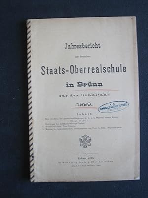 Jahresbericht über das Schuljahr 1897/98.