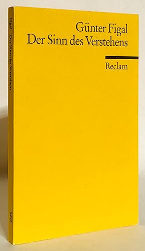 Seller image for Der Sinn des Verstehens. Beitrge zur hermeneutischen Philosophie. for sale by Thomas Dorn, ABAA