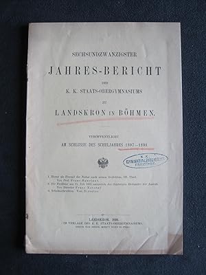 26. Jahresbericht des k. k. Staats - Obergymnasiums zu Landskron in Böhmen für das Schuljahr 1897...