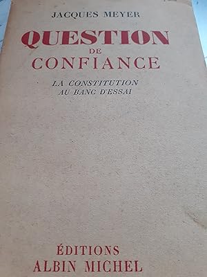 question de confiance