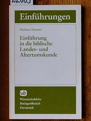 Einführung in die biblische Landes- und Altertumskunde.