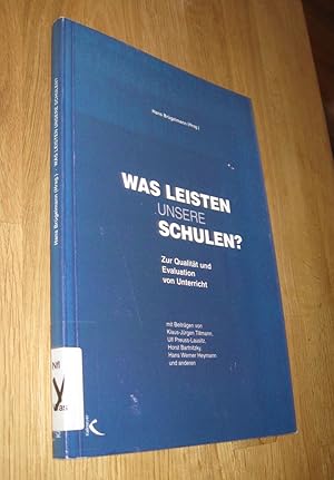 Bild des Verkufers fr Was leisten unsere Schulen? zum Verkauf von Dipl.-Inform. Gerd Suelmann