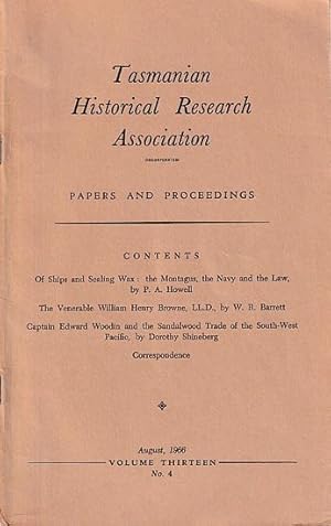 Bild des Verkufers fr CAPTAIN EDWARD WOODIN AND THE SANDALWOOD TRADE OF THE SOUTH-WEST PACIFIC (in Papers and Proceedings Volume 13, No. 4) zum Verkauf von Jean-Louis Boglio Maritime Books