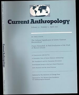 Bild des Verkufers fr The Question of Ritual Cannibalism at Grotta Guattari in Current Anthropology Volume 32 Number 2 zum Verkauf von The Book Collector, Inc. ABAA, ILAB