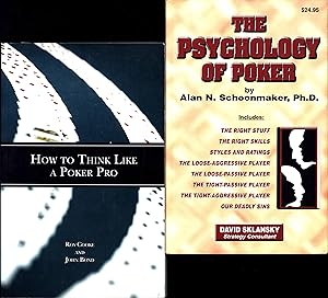 Bild des Verkufers fr The Psychology of Poker, AND A SECOND BOOK, How to Think Like a Poker Pro zum Verkauf von Cat's Curiosities