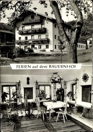 Bild des Verkufers fr Ansichtskarte / Postkarte Bernau am Chiemsee, Ferien auf dem Bauernhof - Inf. F. Steindlmller zum Verkauf von akpool GmbH