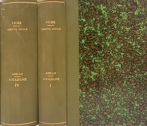 Bild des Verk�ufers f�r Trattato della locazione. Vol. I e Vol. IV zum Verkauf von Biblioteca di Babele