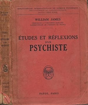 Seller image for tudes et rflexions d'un psychiste for sale by Biblioteca di Babele