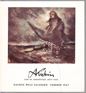 Kubin zum 90.Geburtstag (1877 - 1959) (Deckeltitel). (Katalog der Ausstellung) Galerie Welz, Salz...