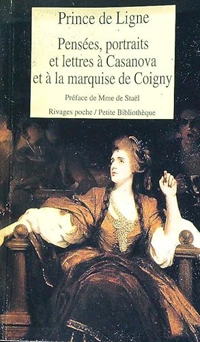 Bild des Verkufers fr Pensees, portraits et lettres a' casanova et a' la marquise de coigny zum Verkauf von Librodifaccia