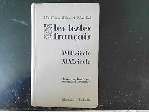 Seller image for Les textes francais, XVIIe sicle XIXe sicle classe de 3e, 2nde et 1re for sale by JLG_livres anciens et modernes
