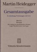 Imagen del vendedor de Gesamtausgabe Abt. 2 Vorlesungen Bd. 55. Heraklit a la venta por moluna