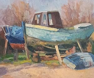 Seller image for Gordon Lillford (1918-1992) - 20th Century Oil, A Boat for sale by Sulis Fine Art