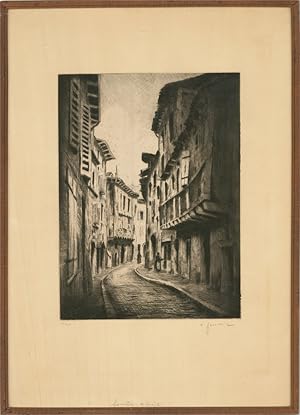 Early 20th Century Etching - Fontarabie