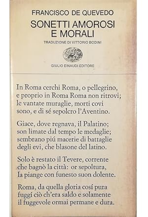 Image du vendeur pour Sonetti amorosi e morali mis en vente par Libreria Tara