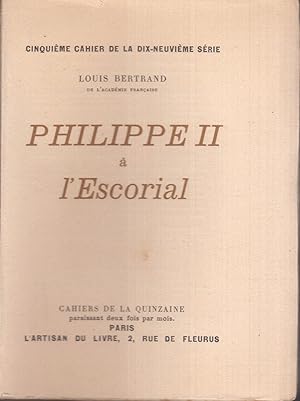 Philippe II à L'Escorial