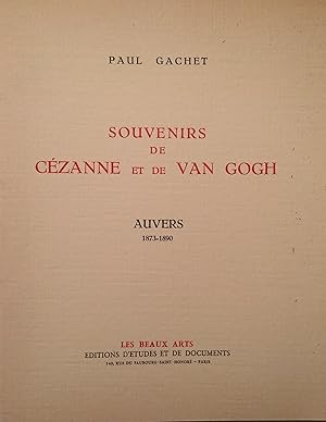 Image du vendeur pour Souvenirs de Czanne et Van Gogh Auvers 1873-1890. Arrangements et notes de Paul Gachet mis en vente par A Balzac A Rodin