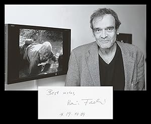 Immagine del venditore per Harun Farocki (1944-2014) - Rare signed card + Photo - 2004 venduto da PhP Autographs