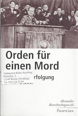 Bild des Verkufers fr Orden fr einen Mord - Die Judenverfolgung unter Stalin. Aus dem Russischen von Alfred Frank zum Verkauf von Klaus Kreitling