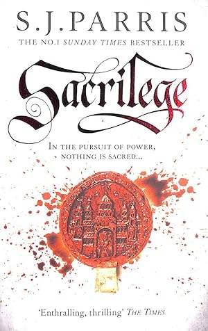 Imagen del vendedor de Sacrilege: The thrilling historical crime book from the No. 1 Sunday Times bestselling author: Book 3 (Giordano Bruno) a la venta por M Godding Books Ltd