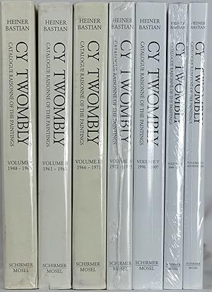 Cy Twombly catalogue raisonné of the paintings 1948-2011. 7 Bände. München 1992-2018. 4to. 2248 S...