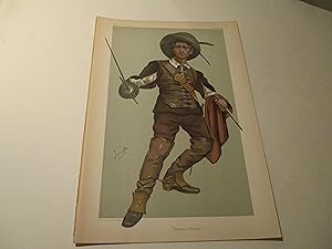 Seller image for 1904 Vanity Fair Print "Romantic Drama" - Actor Lewis Waller as D'Artagnan of The Three Musketeers for sale by rareviewbooks