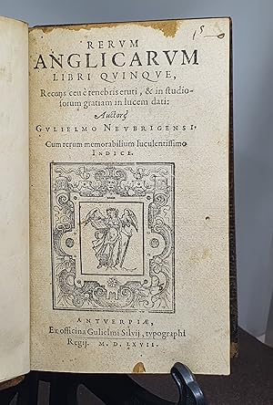 Image du vendeur pour RERUM ANGLICARUM LIBRI QUINQUE, recens ceu  tenebris eruti, & in studiosorum gratiam in lucem dati . cum rerum memorabilium luculentissimo Indice. mis en vente par Kassarian Gif livres anciens