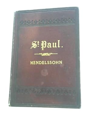 Image du vendeur pour St. Paul Oratorio mis en vente par World of Rare Books