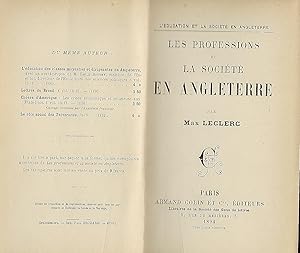 LES PROFESSIONS ET LA SOCIETE EN ANGLETERRE