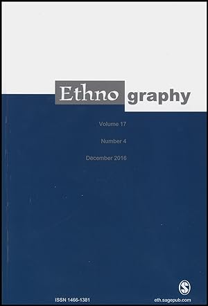Imagen del vendedor de Ethnography (Volume 17, No. 4, December 2016) a la venta por Diatrope Books
