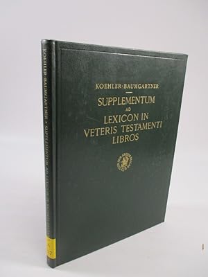 Imagen del vendedor de Supplementum ad Lexicon in Veteris Testamenti Libros. a la venta por Antiquariat Bookfarm