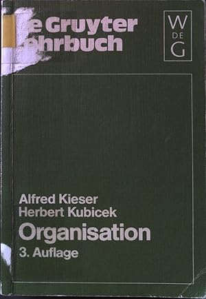 Imagen del vendedor de Organisation. De-Gruyter-Lehrbuch a la venta por books4less (Versandantiquariat Petra Gros GmbH & Co. KG)