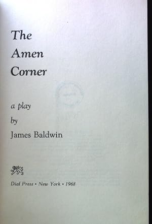 Seller image for The Amen Corner. A Play; for sale by books4less (Versandantiquariat Petra Gros GmbH & Co. KG)
