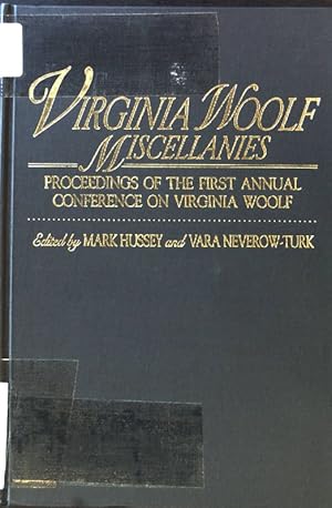 Bild des Verkufers fr Virginia Woolf Miscellanies. Proceedings of the First Annual Conference on Virginia Woolf. zum Verkauf von books4less (Versandantiquariat Petra Gros GmbH & Co. KG)