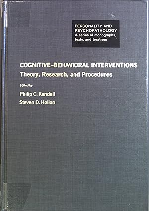 Seller image for Cognitive Behavioral Interventions: Theory, Research, and Procedures Personality & Psychopathology Monographs for sale by books4less (Versandantiquariat Petra Gros GmbH & Co. KG)