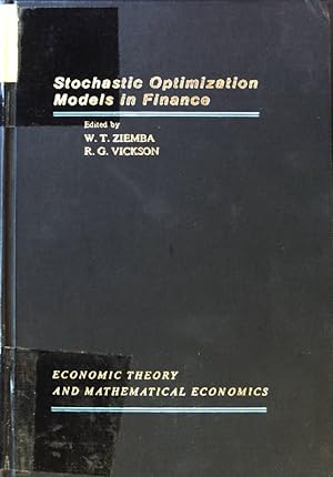 Immagine del venditore per Stochastic Optimization Models in Finance; Economic theory and Mathematical Economics; venduto da books4less (Versandantiquariat Petra Gros GmbH & Co. KG)