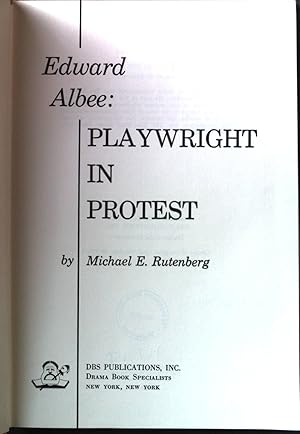 Bild des Verkufers fr Edward Albee: Playwright in Protest. zum Verkauf von books4less (Versandantiquariat Petra Gros GmbH & Co. KG)