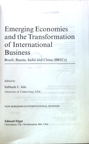 Bild des Verkufers fr Emerging Economies and the Transformation of International: Brazil, Russia, India and China (BRICs) ; New Horizons in International Business series; zum Verkauf von books4less (Versandantiquariat Petra Gros GmbH & Co. KG)