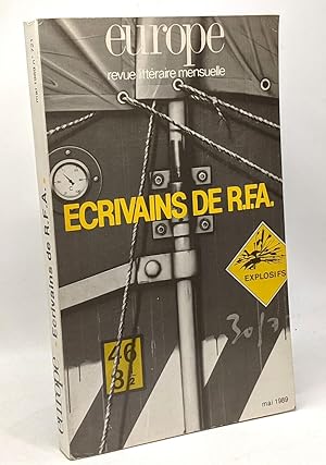 Écrivains de R.F.A. - Europe revue littéraire mensuelle - MAI 1989