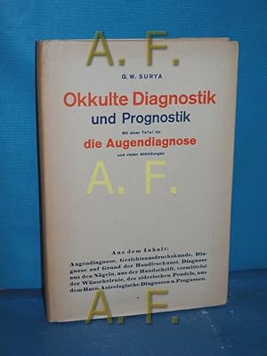 Bild des Verkufers fr Okkulte Diagnostik und Prognostik zum Verkauf von Antiquarische Fundgrube e.U.